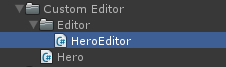 custom editor directory structure