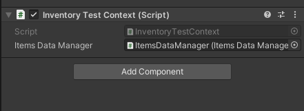 [Image 8. Inventory Test Context Component]